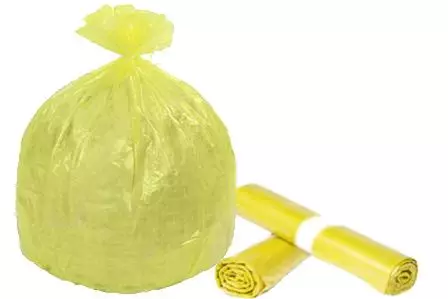 Sacchi plastica gialli