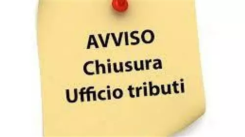 Ufficio tributi chiuso